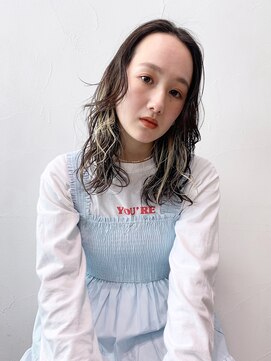 アイティーバイアルバム 下北沢店(IT by ALBUM) ラフウェーブ_ショコラベージュボブルフベビーバング_8642