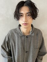 パーク(PARK) 【PARK】メンズニュアンススパイラルパーマ×センターパート