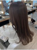 艶髪　美髪　ラテベージュカラー