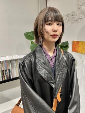 クリアーオブヘアー 栄南店(CLEAR of hair) デザインカラー×ボブ/RIHO