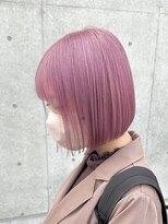 ブリーチダブルカラーホワイトカラーインナーカラー裾カラー艶髪