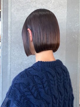 ロンド 表参道店(Lond) ◇ミニボブ 前下がりボブ 表参道 縮毛矯正
