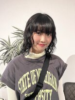 カフ(CAF)&nbsp;CAF FUKO ミディアムヘア/くるくるパーマ/大阪/心斎橋