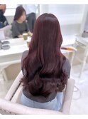 ブリーチなし　ピンクラベンダー