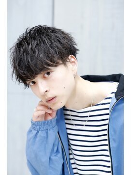 リップス レイ ギンザ(LIPPS Ray GINZA) 無造作スパイラルツーブロック刈り上げマッシュ