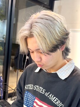 コト 福井大和田店(coto) 福井/メンズ/センターパート/デザインカラー/ブリーチ