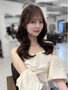 ハピネス 梅田茶屋町店(HAPPINESS) 韓国風/レイヤーカット/顔周り/顔まわり/髪質改善/ベージュ