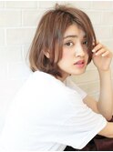 《Agu hair》30代40代大人かわいいナチュラルボブ