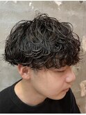 メンズ波巻きツイストパーマ　ツイストパーマ　札幌　大通