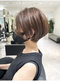 30代40代50代絶壁解消ひし形小顔前下がり大人ショートボブNAYU