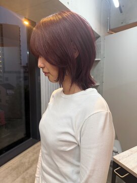 プール(pour.) チェリーピンク×レイヤースタイル