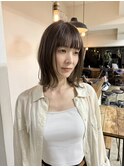酸性ストレート×透明感ベージュボブ