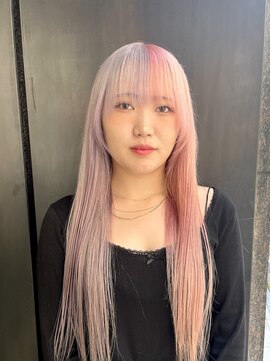 ツートンカラー/パープル/ピンク