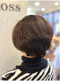 白髪染め／大人可愛いショート/50代60代/ミセスヘア