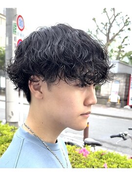 アッシュ 浦安店(Ash) 波巻き×ツイスパMIXネープレスマッシュメンズヘア