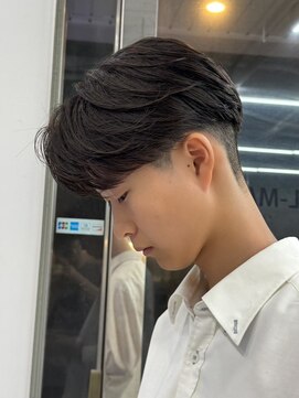 エルマーク 松山(L-MARK) マッシュヘア/黒髪/メンズカット/men's/フェザーパーマ