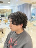 メンズ波巻きパーマスタイル