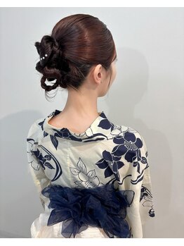 カレン(Karen)の写真/夏限定浴衣着付け+ヘアアレンジで夏の思い出を!ヘアアレンジが得意なサロンへ是非♪