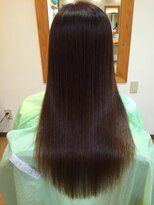 縮毛矯正専門店 アンジュ(ange) 天使の輪、毛先の方までツヤ感がでました