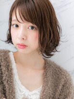 ローレン(LOREN)&nbsp;＊LOREN＊シースルーバング×無造作カール愛され小顔ボブ