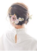結婚式や二次会・パーティの花嫁に♪編み込みヘアアレンジ♪