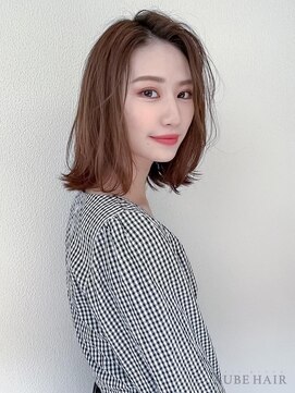 オーブ ヘアー マリィ 福島店(AUBE HAIR marie) 20代・30代_大人肩上ボブ