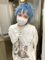 レコ 渋谷(LECO)&nbsp;水色ショートウルフ