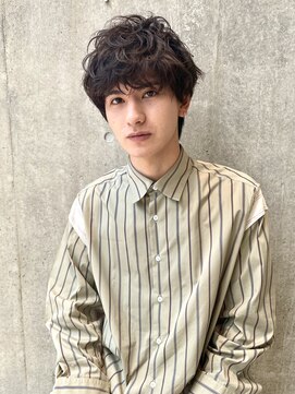 オブ ヘアー 自由が丘 ウエスト(Of HAIR WEST) メンズパーマ　マッシュ