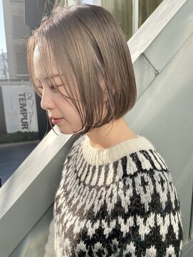 ヌード(NUDE) NUDE10代20代30代 切りっぱなしボブ ぶつ切りボブ 結べるボブ