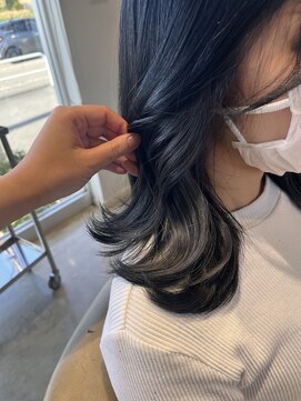 アドラーブル 万代店 (adorable) 【インナーカラー】【グレージュ】10代20代