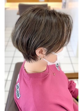 ヘアーアンドメイク サワ 上田本店(SAWA) 20代30代40代抜け感ショートレイヤーミルクティアッシュ