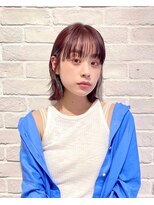 レイラバイアフロート 吉祥寺(Lila by afloat)&nbsp;切りっぱなしボブ/外ハネボブ/ワイドバング/カシスピンク