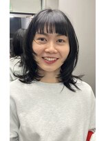 ナループロアボタン(Nalu pu loa BOTAN)&nbsp;ボブパーマ/黒髪パーマ/切りっぱなしボブ/ショートボブ