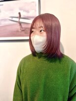 マリン(Marine)&nbsp;20代30代顔周りレイヤーピンクバイオレット裾カラー