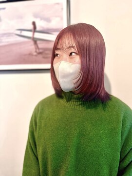 マリン(Marine) 20代30代顔周りレイヤーピンクバイオレット裾カラー