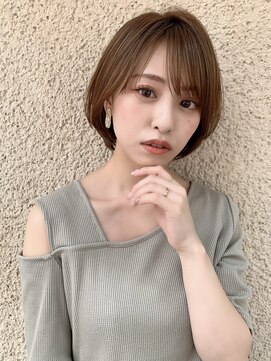 ハローバイシー 仙台(Hello by Sea) 韓国風レイヤーボブ/前髪/小顔/ショートボブ/ピンク[仙台