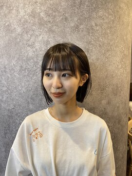 ココア(cocoa) ぱつんと切りっぱなしbob