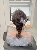 ミディアムヘアの編みおろし【清板】y