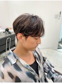 韓国風シースルーバング