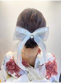 シニヨン × リボン