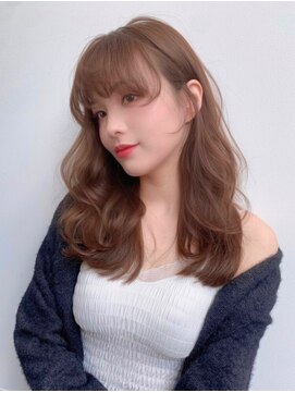 ユーフォリア 青山(Euphoria) 韓国風顔周りレイヤーカットサイドバングロング艶感