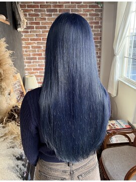 髪屋 紬 ネイビーカラー／ブルーカラー
