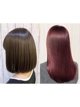 【グレイカラー専門店】《ハホニコトリートメント併用でカラーのモチもUP！》ビーガン認証のカラー剤も◎