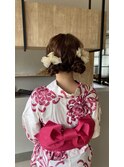 浴衣×ツインお団子