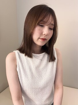 ユニバイリサ 天神大名店(uni by risa) 天神/大名/髪質改善　ツヤ髪　ミディアム　ワンレン　外ハネ