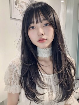 オリンテ バイ レシッド 表参道(orente by rcid) 韓国レイヤーロング美髪グレージュアッシュインナーグレージュ