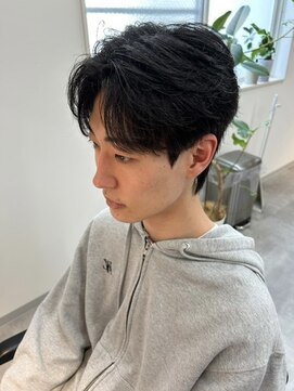 シーフ 千葉(Cyf) メンズ韓国ヘア/ニュアンスパーマ/センターパート/関祐翔