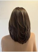 暗めカラー/グランマッシュ[レイヤーカット/髪質改善/銀座]