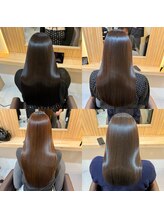 ダメージを最小限に抑えた施術、薬剤、トリートメント最高峰の商材で、髪質を変化より、好きになれる髪質へ