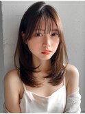 ★ ミルクティーブロンドワンホンレイヤーデジタルパーマ
